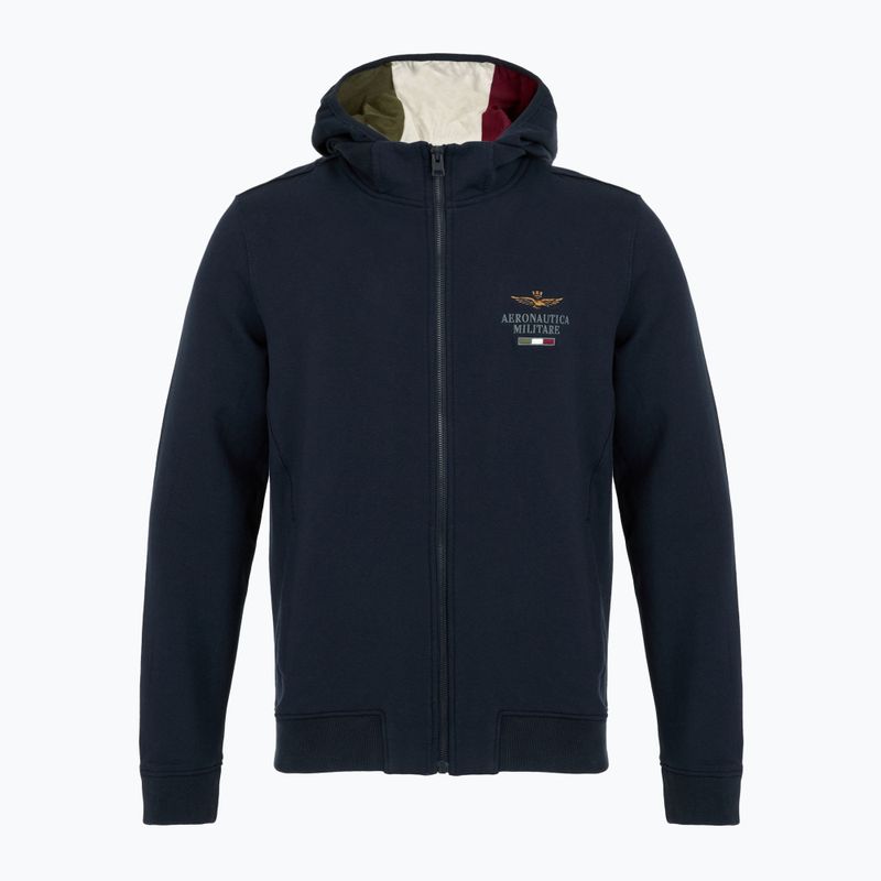 Bluză pentru bărbați Aeronautica Militare Hoodie navy blue