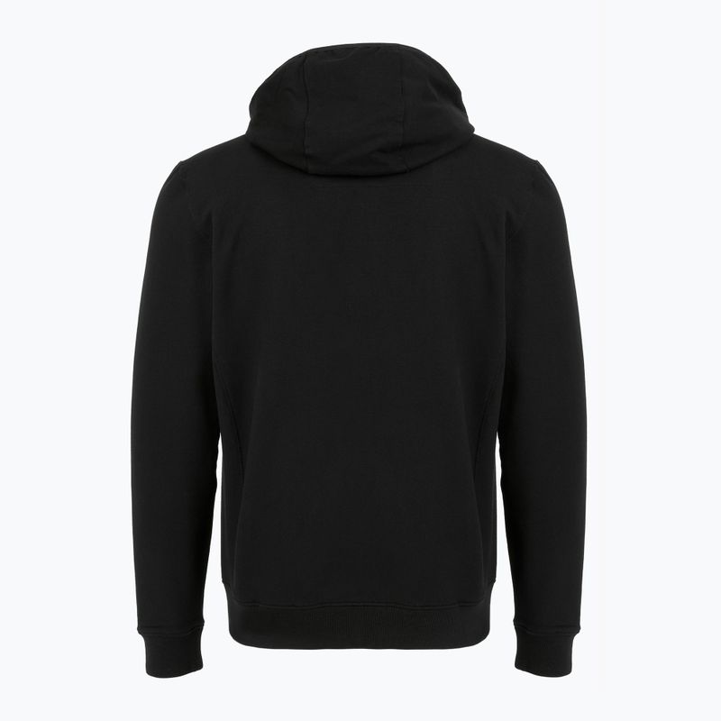 Bluză pentru bărbați Aeronautica Militare Hoodie jet black 2