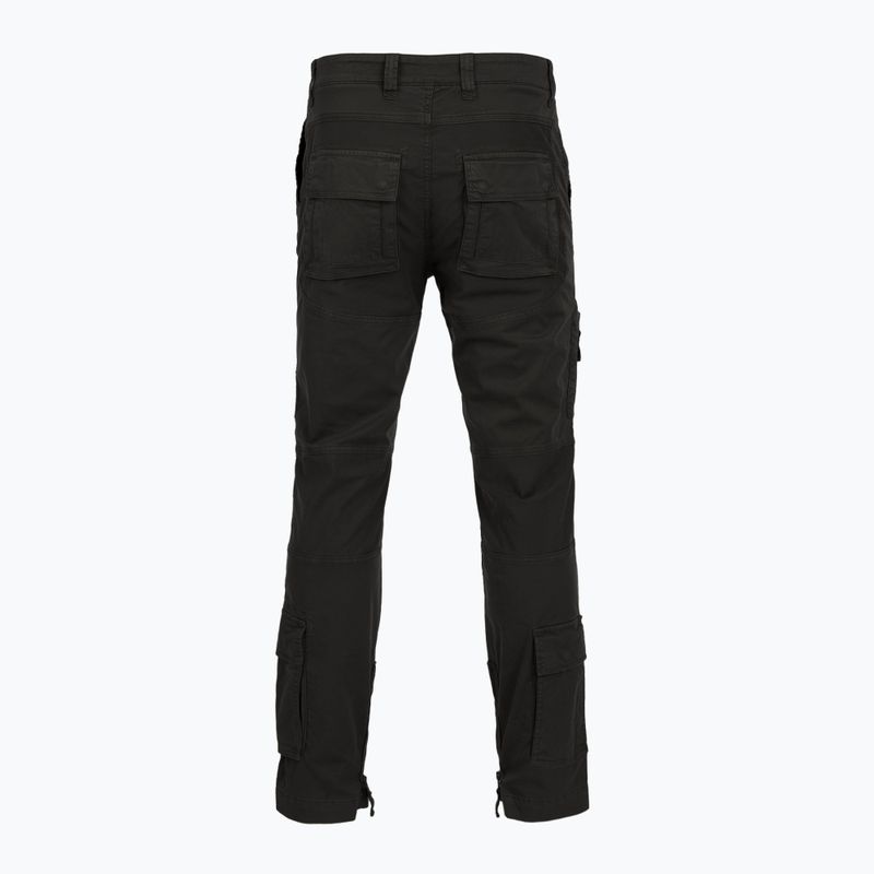 Pantaloni pentru bărbați Aeronautica Militare 252PA1387UCT01493 Iconic Anti-G jet black 2