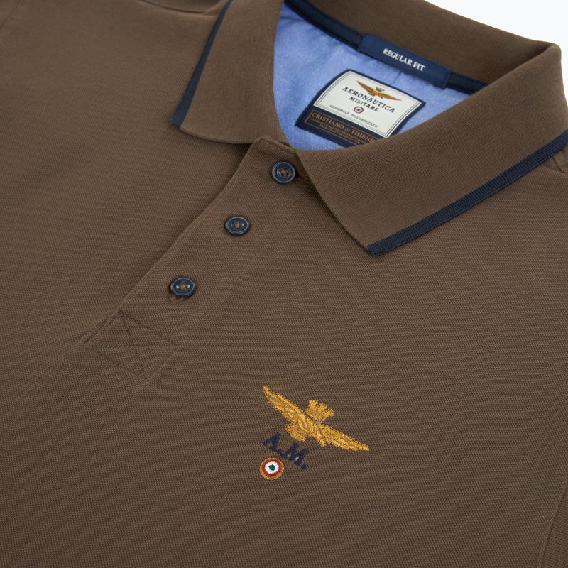 Tricou Aeronautica Militare PO1308UP00082 Polo chestnut brown 3