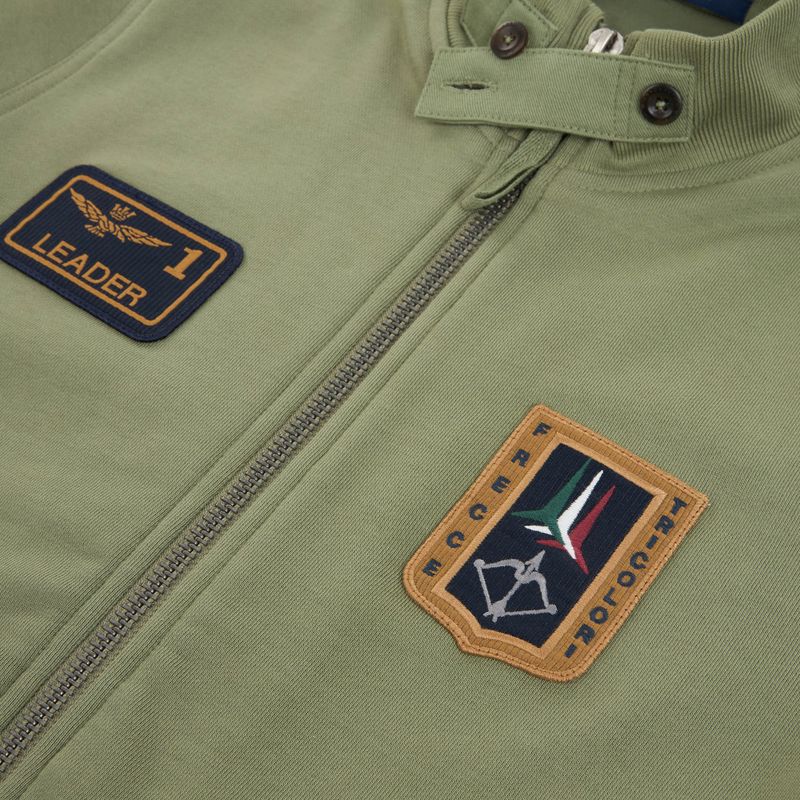 Bluză pentru bărbați Aeronautica Militare FE2102UF00679 FZ lichen green 3
