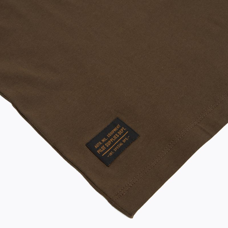 Tricou pentru bărbați Aeronautica Militare TS2535UJ00641 chestnut brown 4
