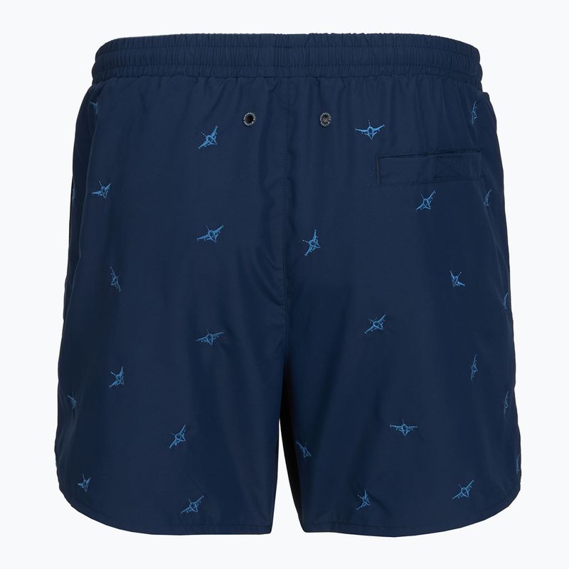 Pantaloni scurți de baie pentru bărbați Aeronautica Militare BW0232UCT04317 navy blue 2