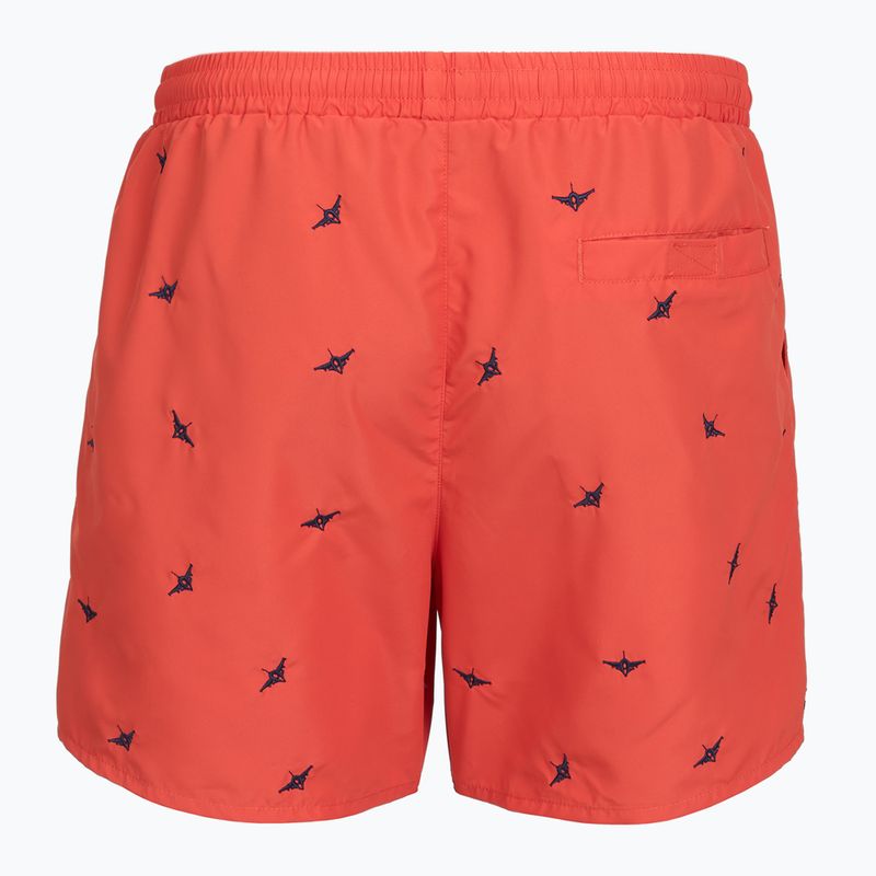 Pantaloni scurți de baie pentru bărbați Aeronautica Militare BW0232UCT04317 paprika 2