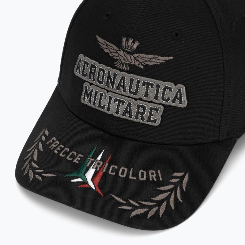 Șapcă pentru bărbați Aeronautica Militare HA1104UCT02 jet black 3