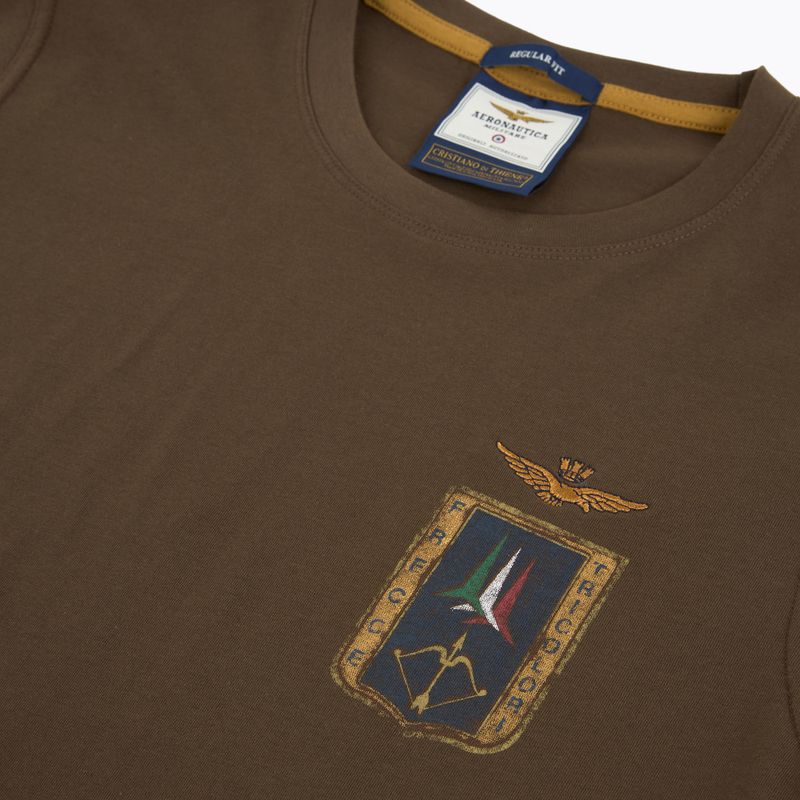 Tricou pentru bărbați Aeronautica Militare TS2535UJ00641 chestnut brown 3