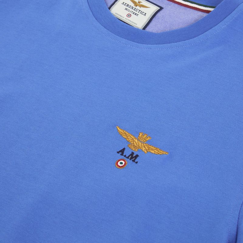 Tricou pentru bărbați Aeronautica Militare TS1580UJ00372 sonic blue 3