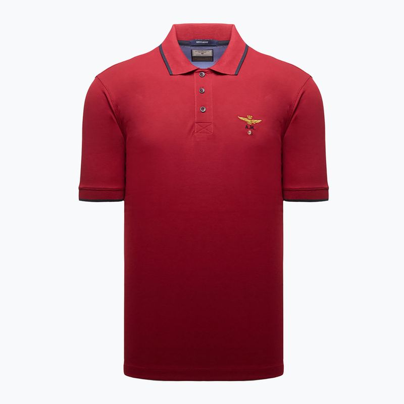 Tricou polo pentru bărbați Aeronautica Militare 262PO1308UP00082 Polo tibetan red