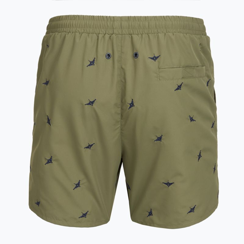 Pantaloni scurți de baie pentru bărbați Aeronautica Militare BW0232UCT04317 lichen green 2