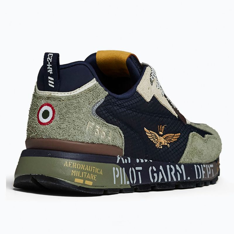 Încălțăminte pentru bărbați Buty Aeronautica Militare 262SC0276UCT03546 Furry verde/blu 3
