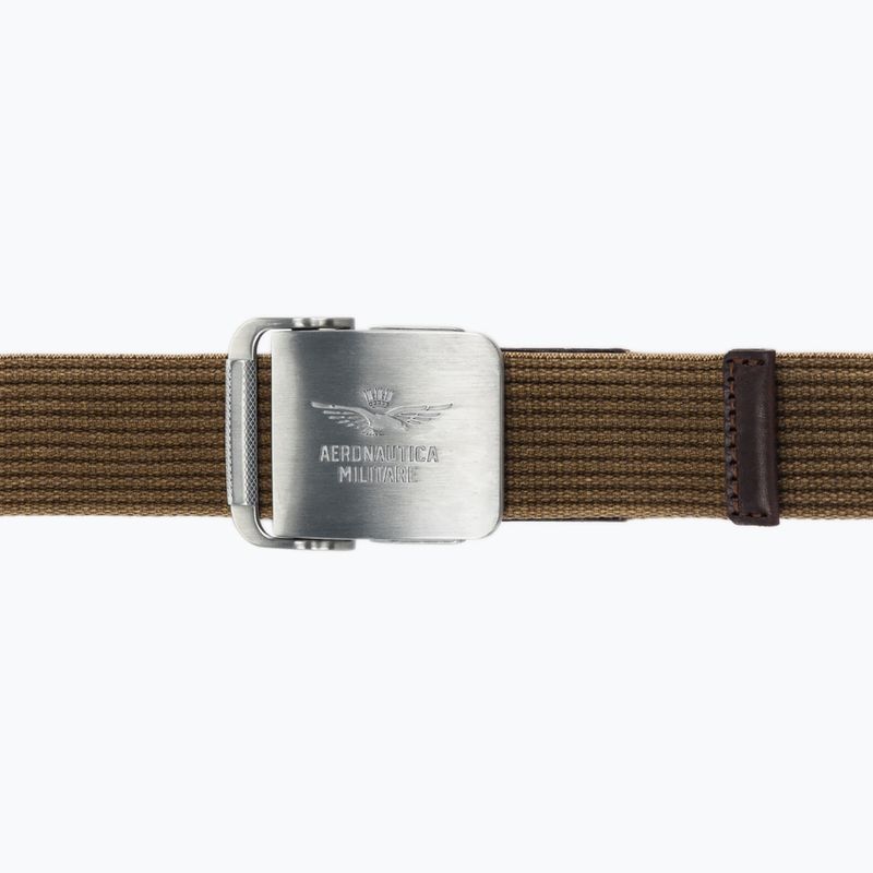 Curea de pantaloni pentru bărbați Pasek Aeronautica Militare 262CI0319UCT04306 caffelatte 2