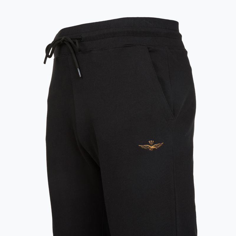Pantaloni pentru bărbați Spodnie Aeronautica Militare 262PF1008UF00662 jet black 3