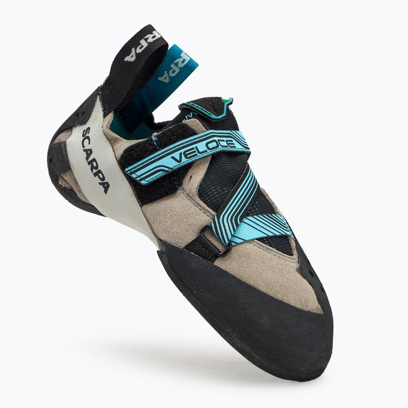 Încălțăminte de cățărare pentru femei  SCARPA Veloce light gray/maldive