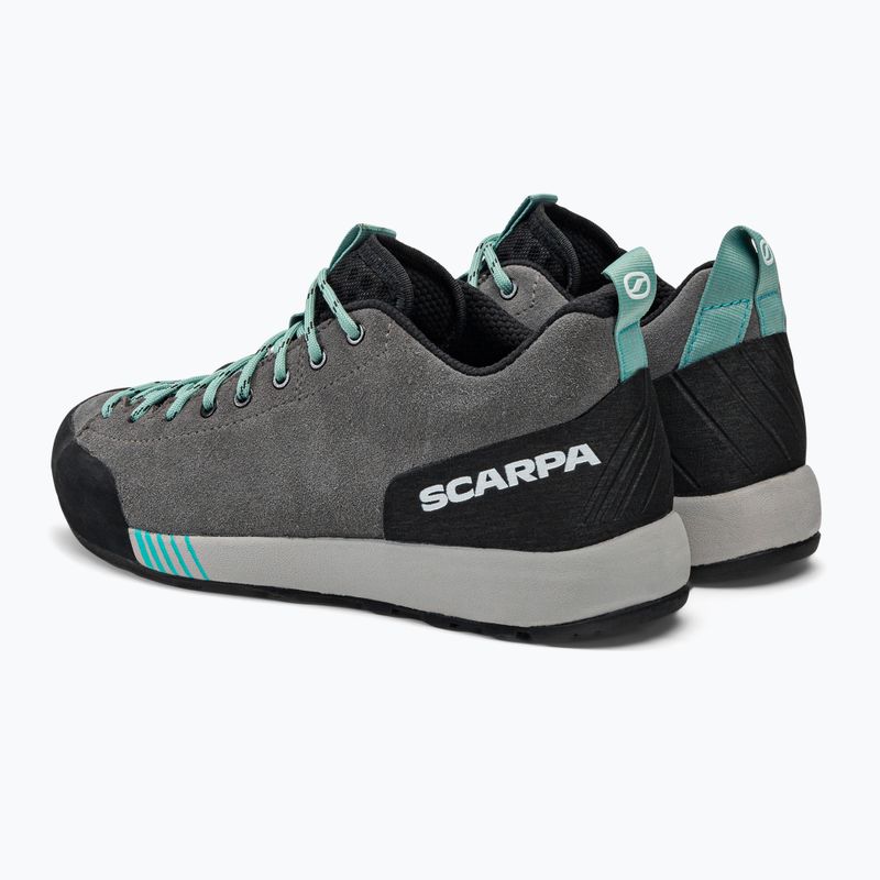 Încălțăminte de trekking pentru femei Scarpa Gecko gri-neagră 72602 3