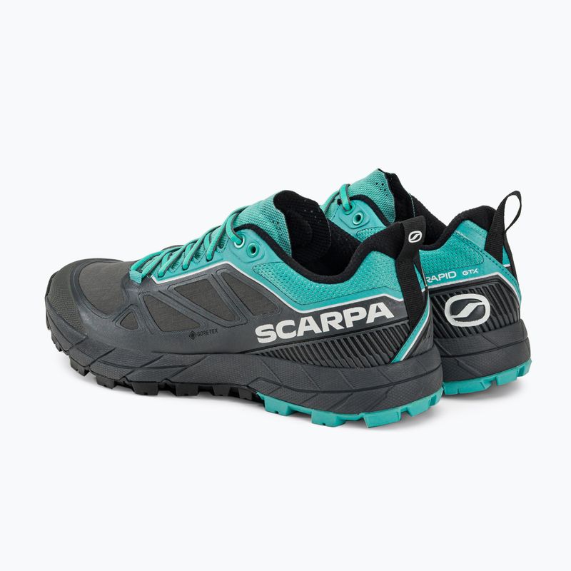 Încălțăminte de trekking pentru femei Scarpa Rapid GTX gri-albastră 72701 3