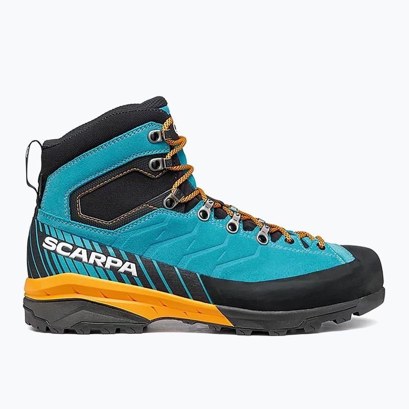 Cizme de trekking pentru bărbați SCARPA Mescalito TRK GTX turcoaz-negru 61050 11