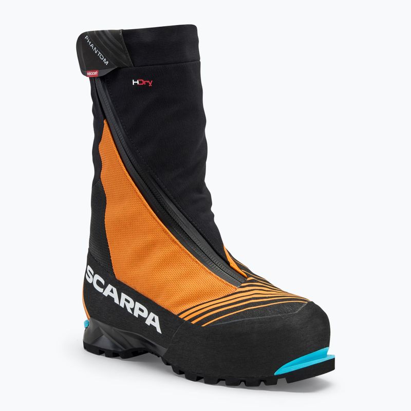 Cizme de drumeție pentru bărbați SCARPA Phantom 6000 black/ bright orange