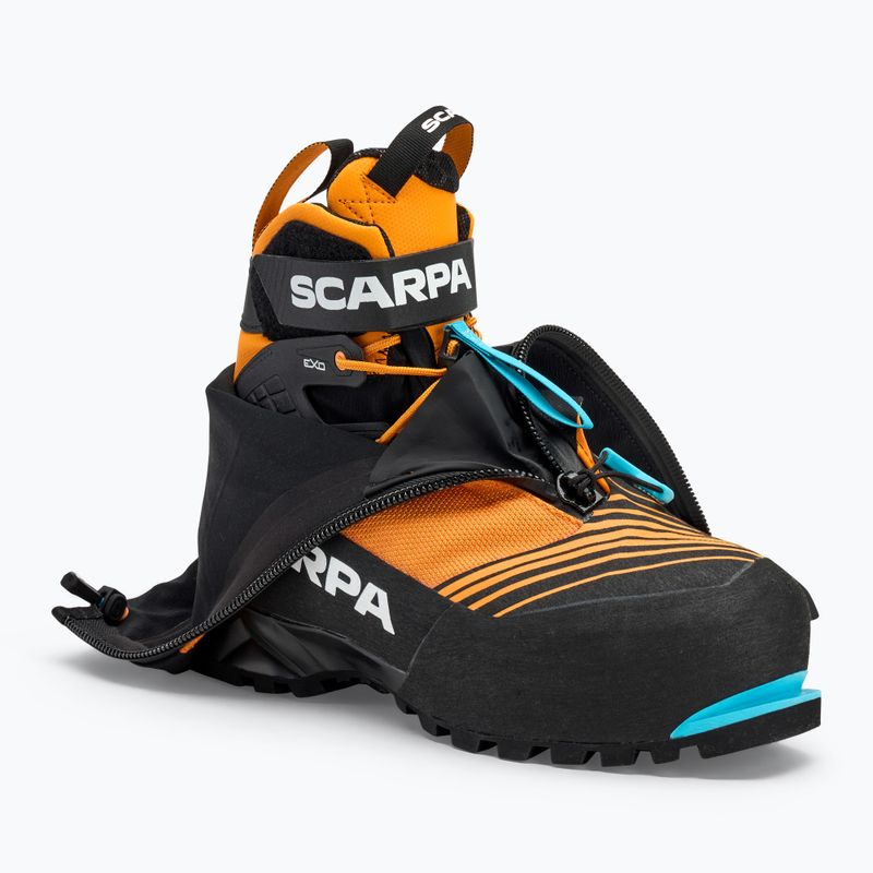 Cizme de drumeție pentru bărbați SCARPA Phantom 6000 black/ bright orange 8