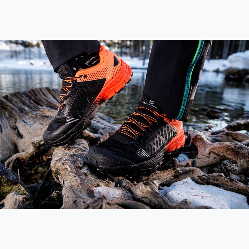 Încălțăminte de alergare pentru bărbați SCARPA Spin Ultra GTX orange fluo/black 9