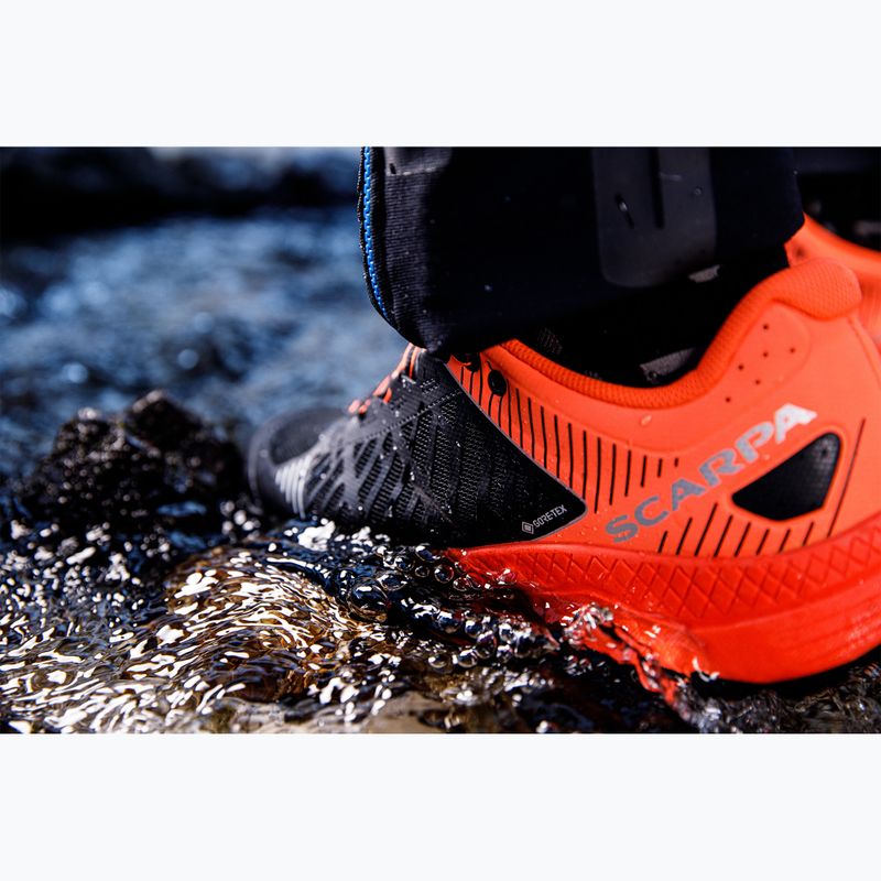 Încălțăminte de alergare pentru bărbați SCARPA Spin Ultra GTX orange fluo/black 10