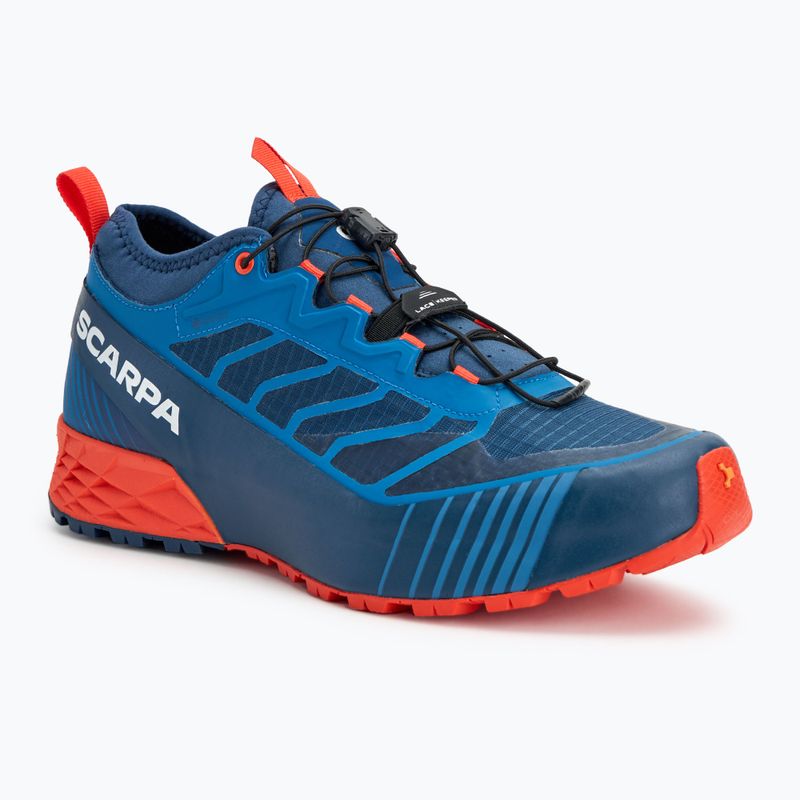 Încălțăminte de alergare pentru bărbați SCARPA Ribelle Run GTX blue/spicy orange