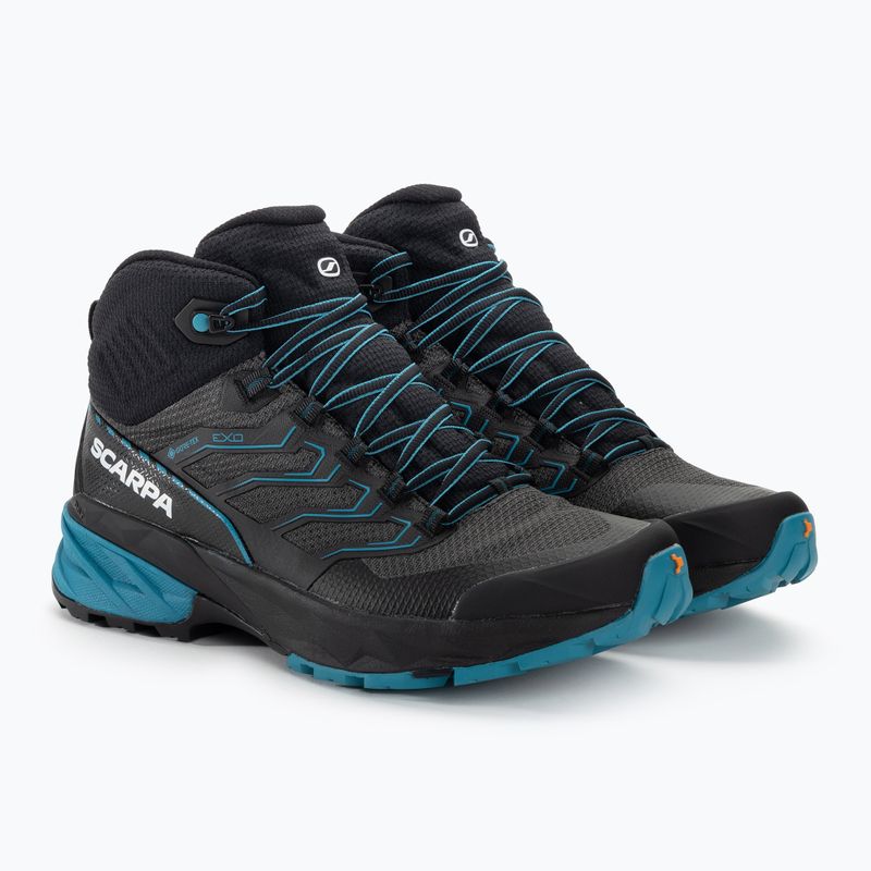 Încălțăminte de trekking pentru bărbați Scarpa Rush 2 Mid GTX neagră 63132 4