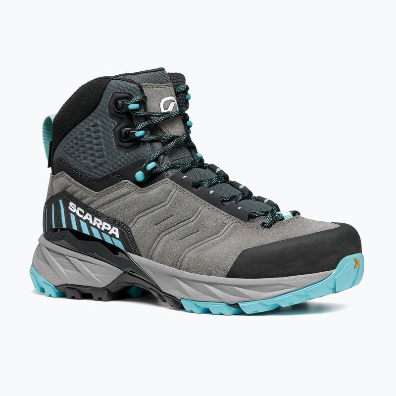 Încălțăminte de trekking pentru femei SCARPA Rush TRK GTX midgray/aqua 8