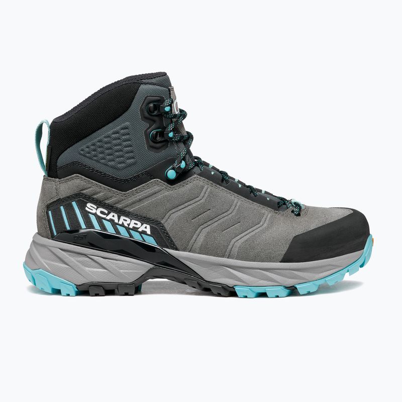 Încălțăminte de trekking pentru femei SCARPA Rush TRK GTX midgray/aqua 9