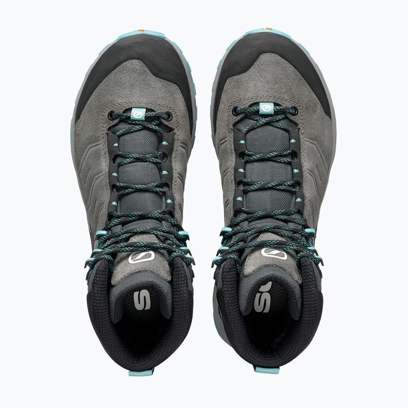 Încălțăminte de trekking pentru femei SCARPA Rush TRK GTX midgray/aqua 12