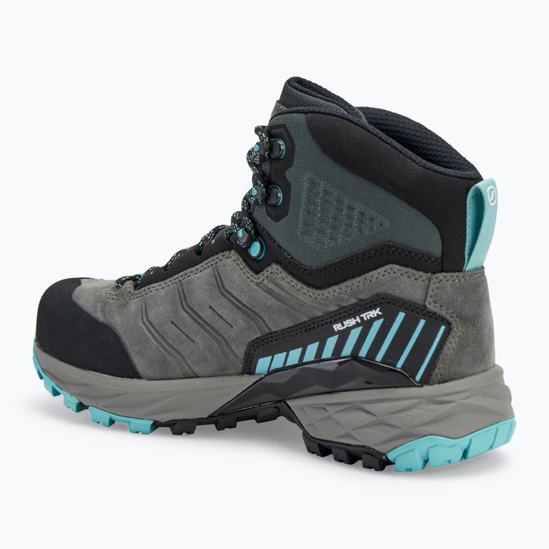 Încălțăminte de trekking pentru femei SCARPA Rush TRK GTX midgray/aqua 3