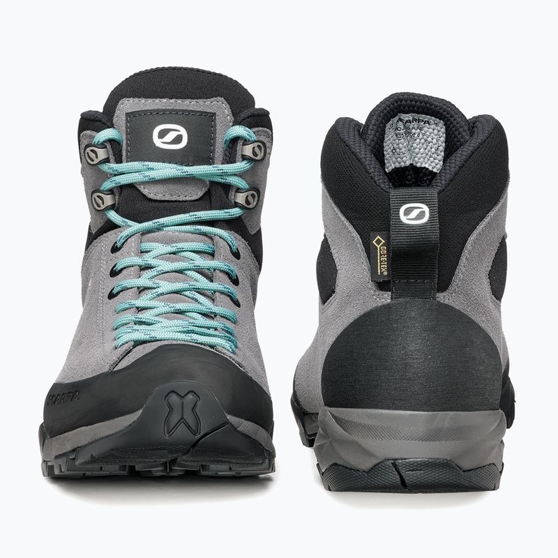 Încălțăminte de trekking pentru femei SCARPA Mojito Hike GTX smoke/jade 11