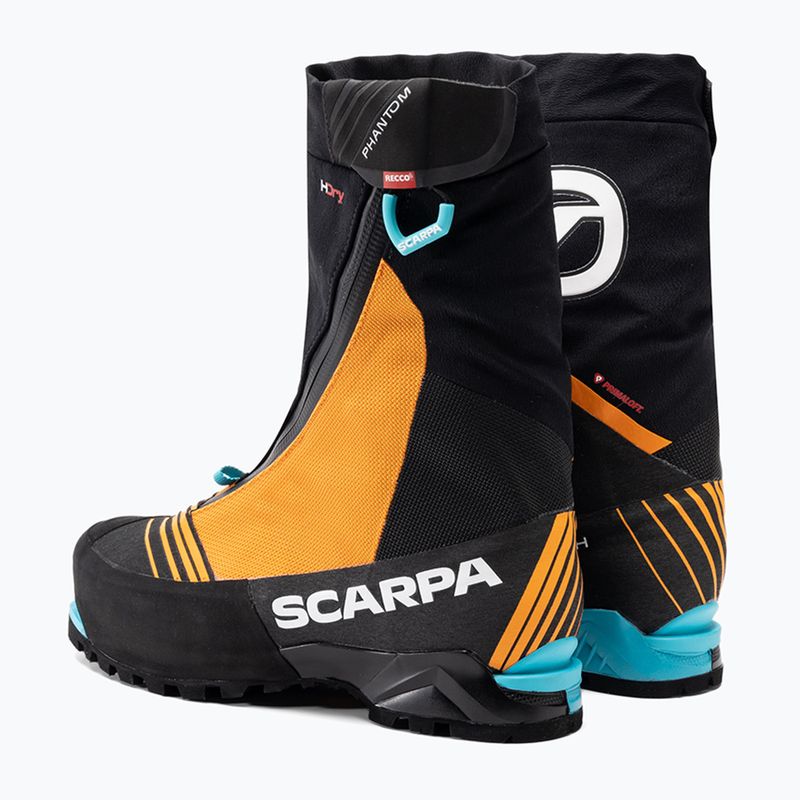 Scarpa Phantom Tech HD negru/portocaliu aprins cizme de munte pentru bărbați Scarpa Phantom Tech HD negru/portocaliu aprins pentru bărbați 3