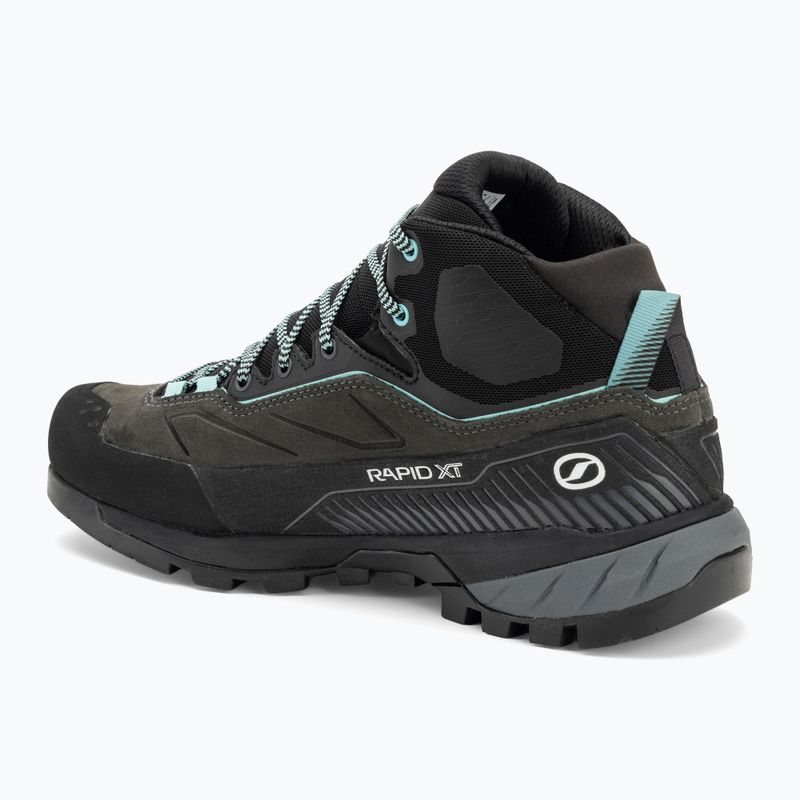 Încălțăminte de abordare pentru femei SCARPA Rapid XT Mid GTX shark/aqua 3