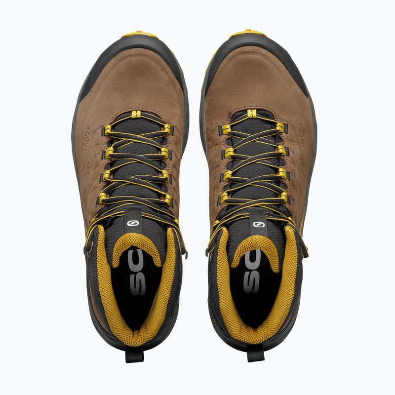 Încălțăminte de trekking pentru bărbați SCARPA Rush 2 Pro Mid GTX brown/sulphur 5