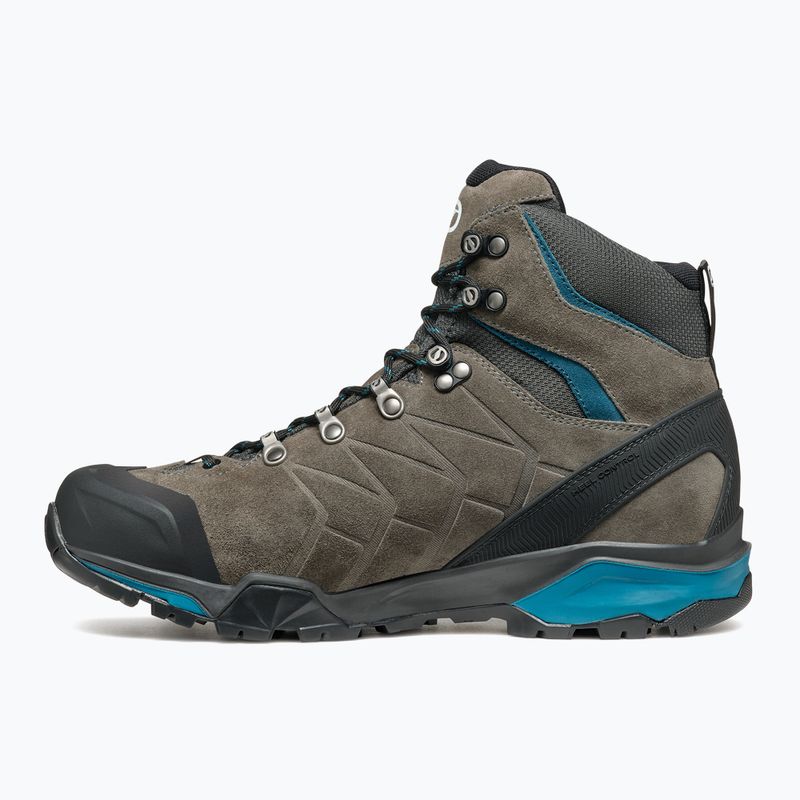 Încălțăminte de trekking pentru bărbați SCARPA ZG Trek GTX titanium/lake blue 10