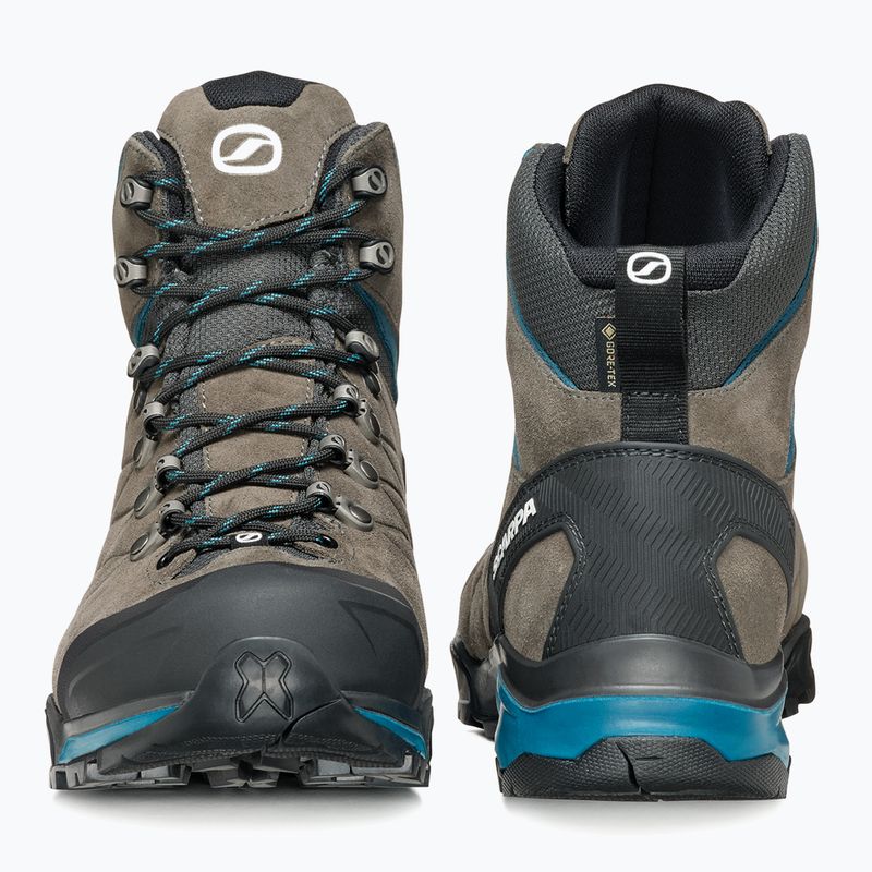 Încălțăminte de trekking pentru bărbați SCARPA ZG Trek GTX titanium/lake blue 11