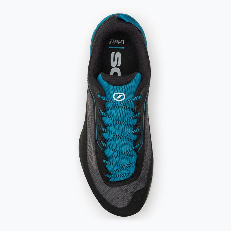 Încălțăminte de abordare pentru bărbați SCARPA Rapid LT anthracite/reef blue 4