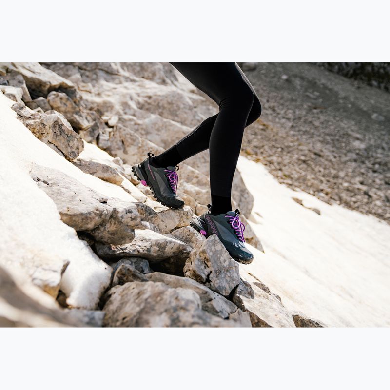 Încălțăminte de trekking pentru femei SCARPA Ribelle Cross 2 Mid GTX dark gray/purple 6
