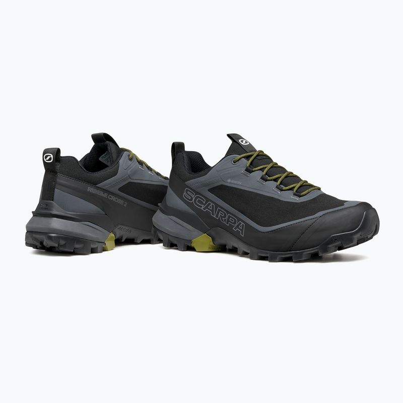 Încălțăminte de trekking pentru bărbați SCARPA Ribelle Cross 2 GTX black/olive 11