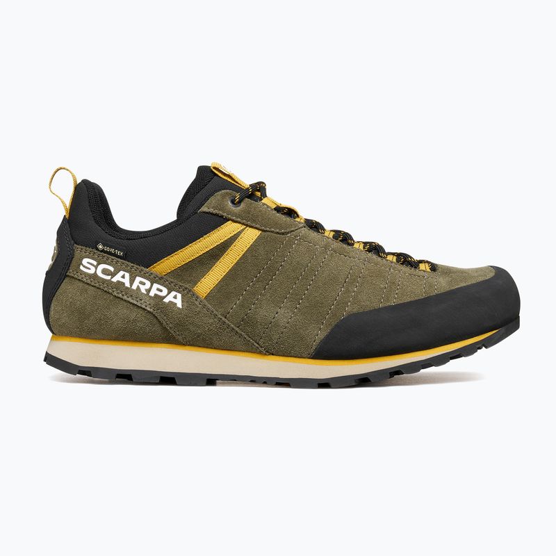 Încălțăminte de trekking pentru bărbați SCARPA Crux 2 GTX kalamata/lemon curry 2