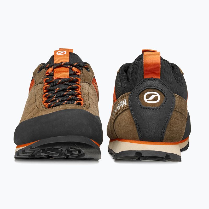 Încălțăminte de trekking pentru bărbați SCARPA Crux 2 caribou/rust orange 4