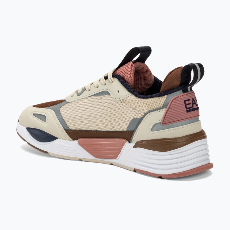 EA7 Pantofi Emporio Armani Ace Runner zi ploioasă/negru iris/emperador/terracotta 3