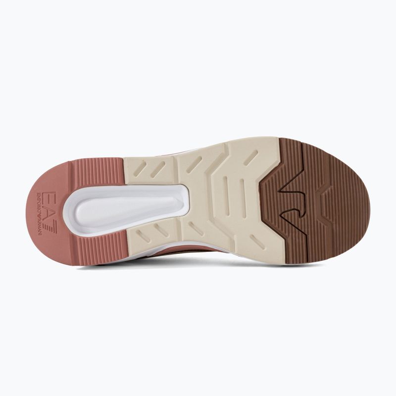 EA7 Pantofi Emporio Armani Ace Runner zi ploioasă/negru iris/emperador/terracotta 4