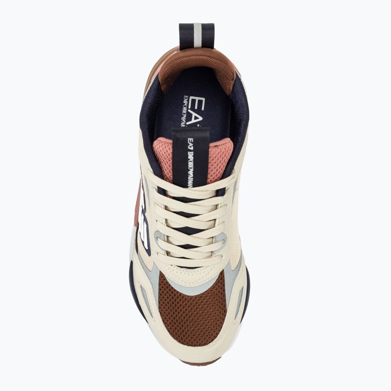 EA7 Pantofi Emporio Armani Ace Runner zi ploioasă/negru iris/emperador/terracotta 5