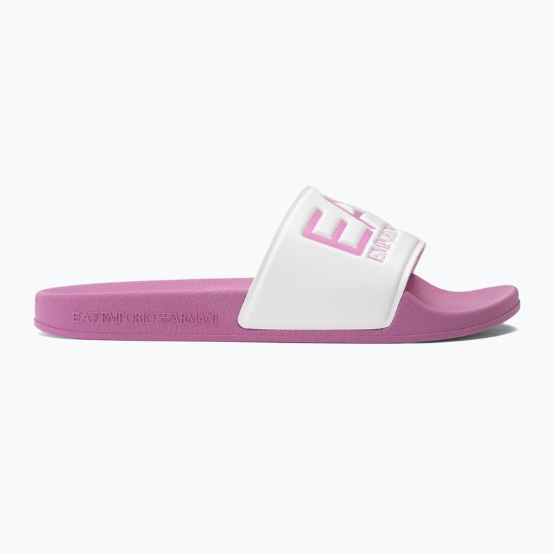 EA7 Emporio Armani Water Sports Visibility cyclamen/white flip-flops 2