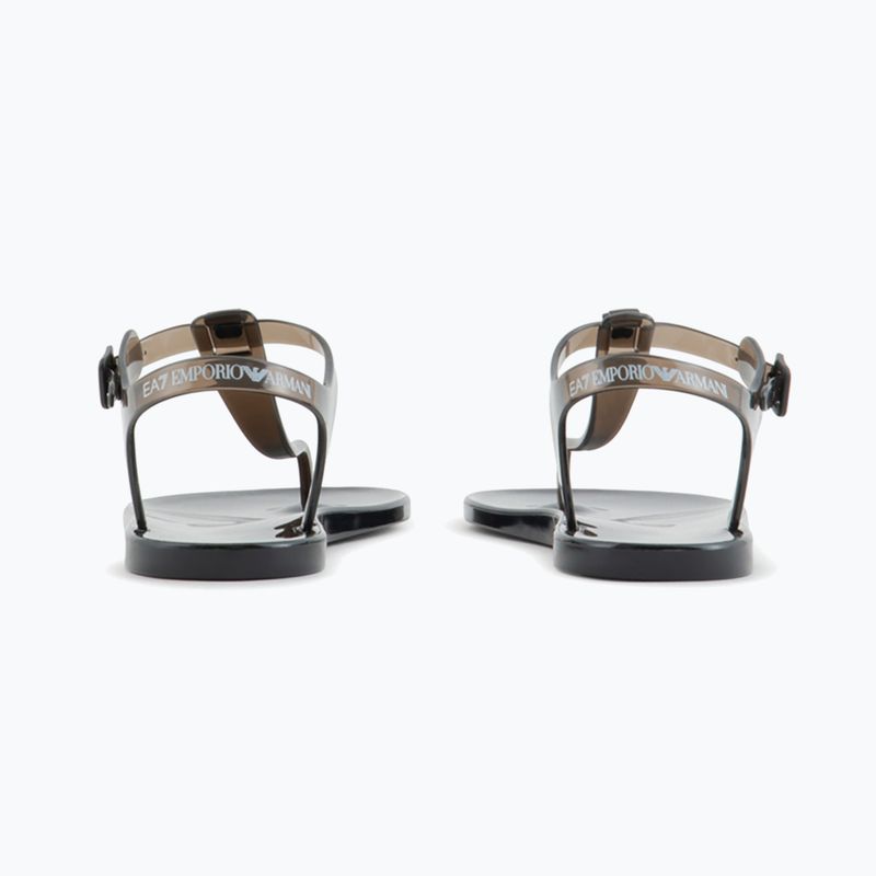 Sandale de femei EA7 Emporio Armani Water Sports Jelly Jelly Graphic monogramă neagră grafică neagră/logo negru 3