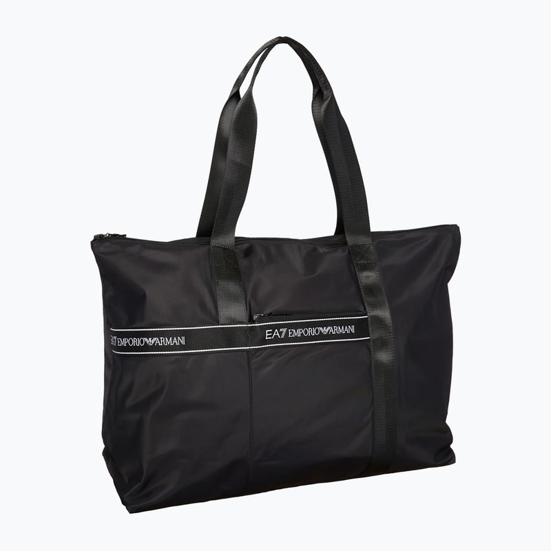 EA7 Emporio Armani Emporio Armani Train Logo Bandă geantă neagră pentru femei 2