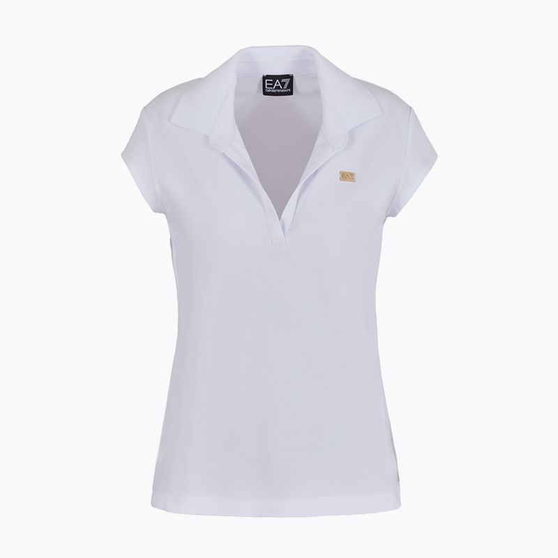 Tricou polo EA7 Emporio Armani Train Costa Smeralda pentru femei, alb