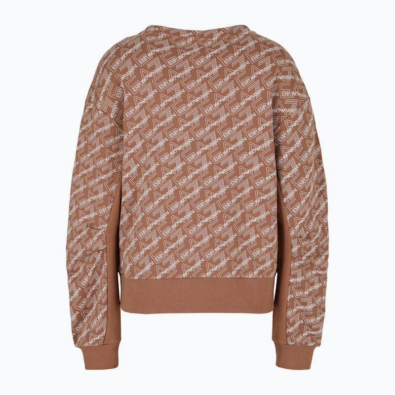 EA7 Emporio Armani Emporio Armani Train Graphics Series T-Top tan/logo pentru femei bluză de trening pristine sweatshirt 2