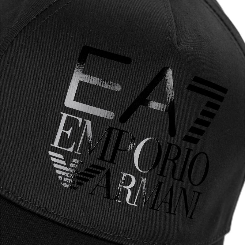 Șapcă EA7 Emporio Armani Train Logo Series pentru femei, negru 3